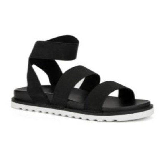 OLIVIA MILLER Women's Nicola Sandals in Black - Size 6 - Picture 2 of 5